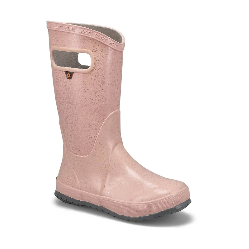 Girls' Glitter Rain Boot - Rose Gold