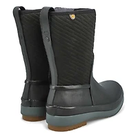 Botte impermable CRANDALL II MID ZIP, noir, femme