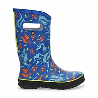 Boy's Dragons Rain Boot - Blue Mlti