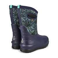 Girls' Neo-Classic Firework Floral Waterproof Boot
