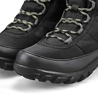 Women's Cedar Quilt Lace Waterproof Boot - Black