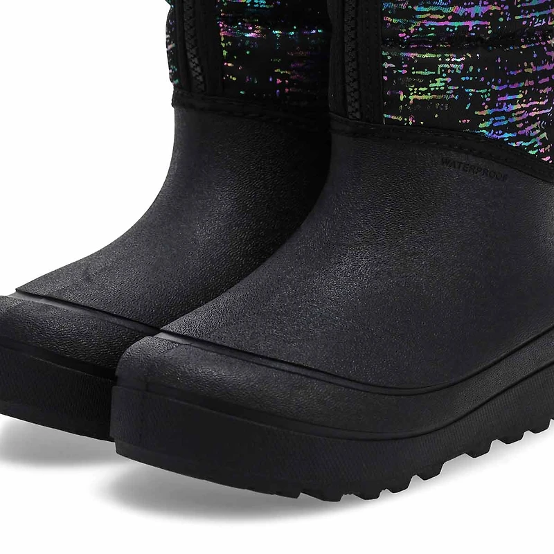 Kids' Snow Shell Zip Metallic Stripes Waterproof