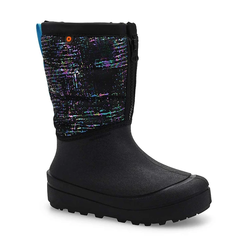 Kids' Snow Shell Zip Metallic Stripes Waterproof