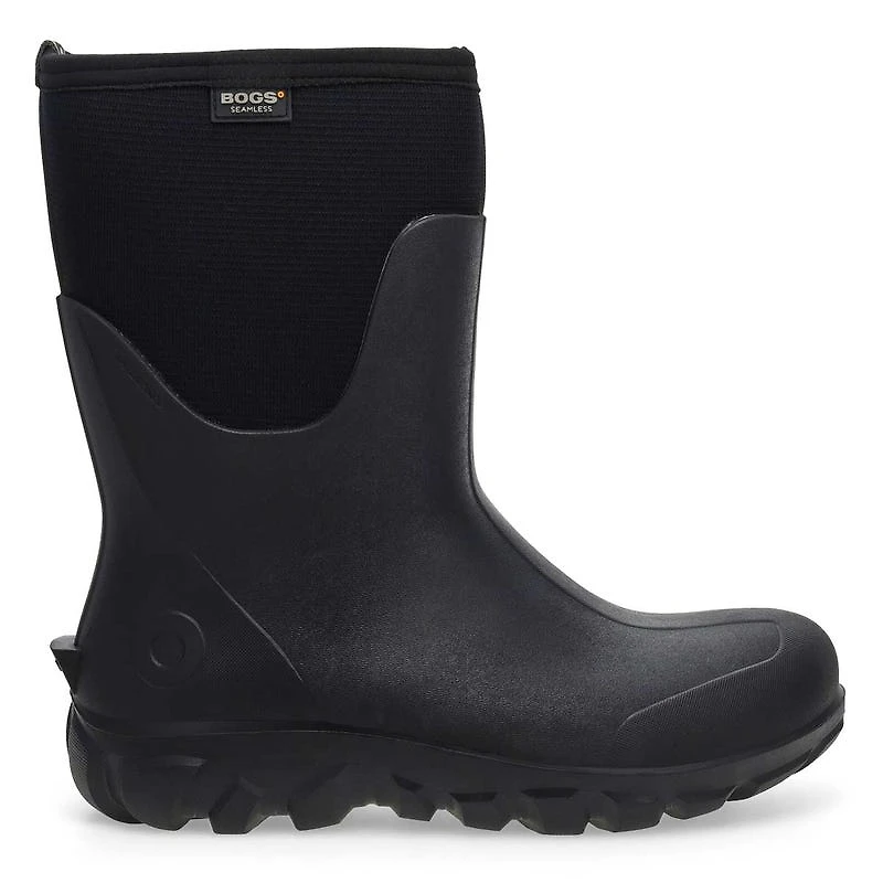 Men's Classic Seamless Mid Waterproof Boot - Black