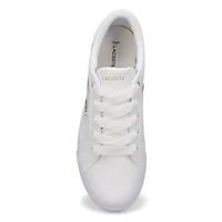 Women's  Ziane Platform Leather Sneaker - White/Go