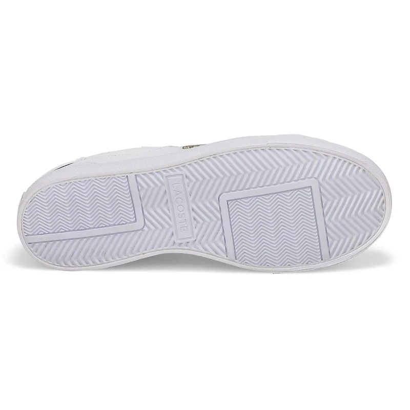 Women's  Ziane Platform Leather Sneaker - White/Go