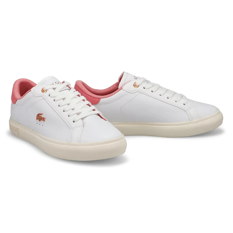 Women's Powercourt Lace Up Fashion Sneaker - White