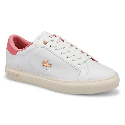 Baskets de mode à lacets POWERCOURT, blanc/rose pâ