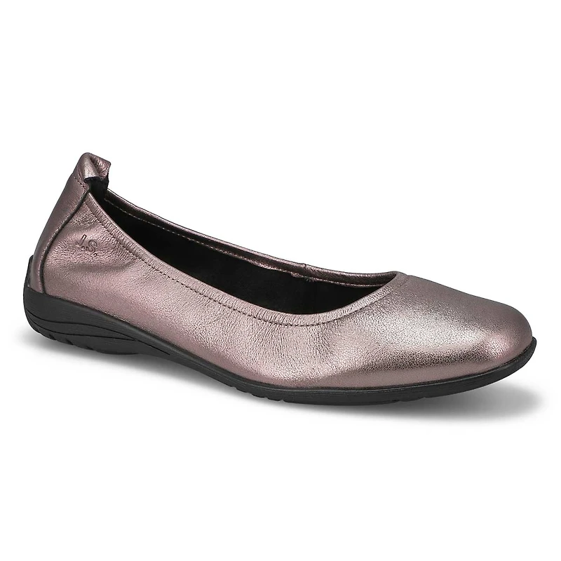 Women's Fenja 01 Leather Ballerina Flat - Basalt