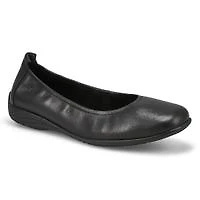 Women's  Fenja 01 Leather Ballerina Flat - Basalt