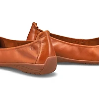 Women's  Fenja 01 Leather Ballerina Flat - Basalt