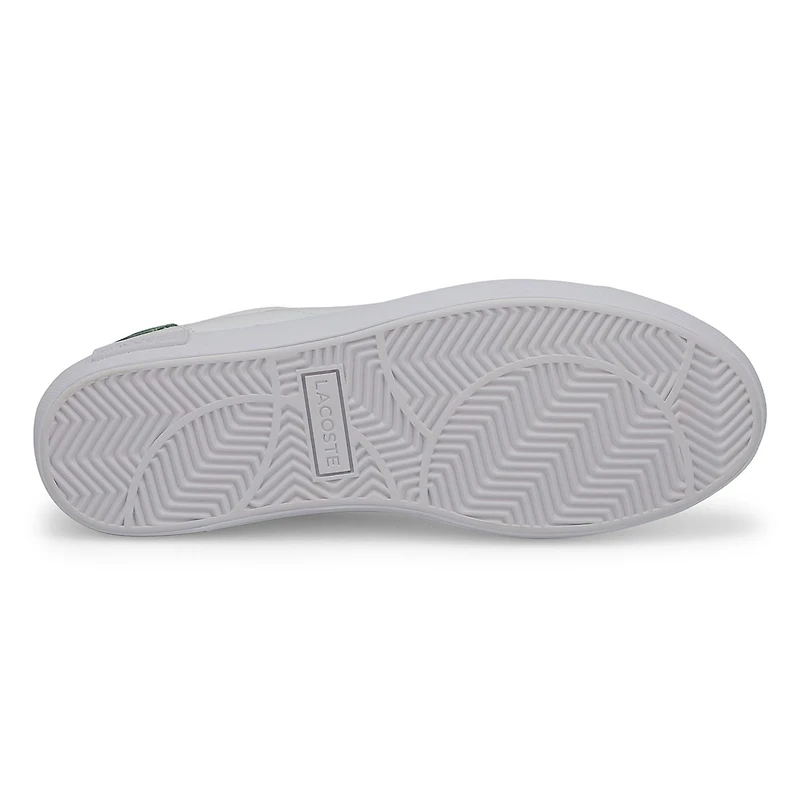 Men's Powercourt Leather Sneaker - White/Navy/Red