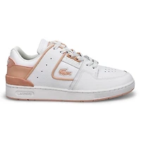 Women's Court Cage Leather Sneaker - White/Light P