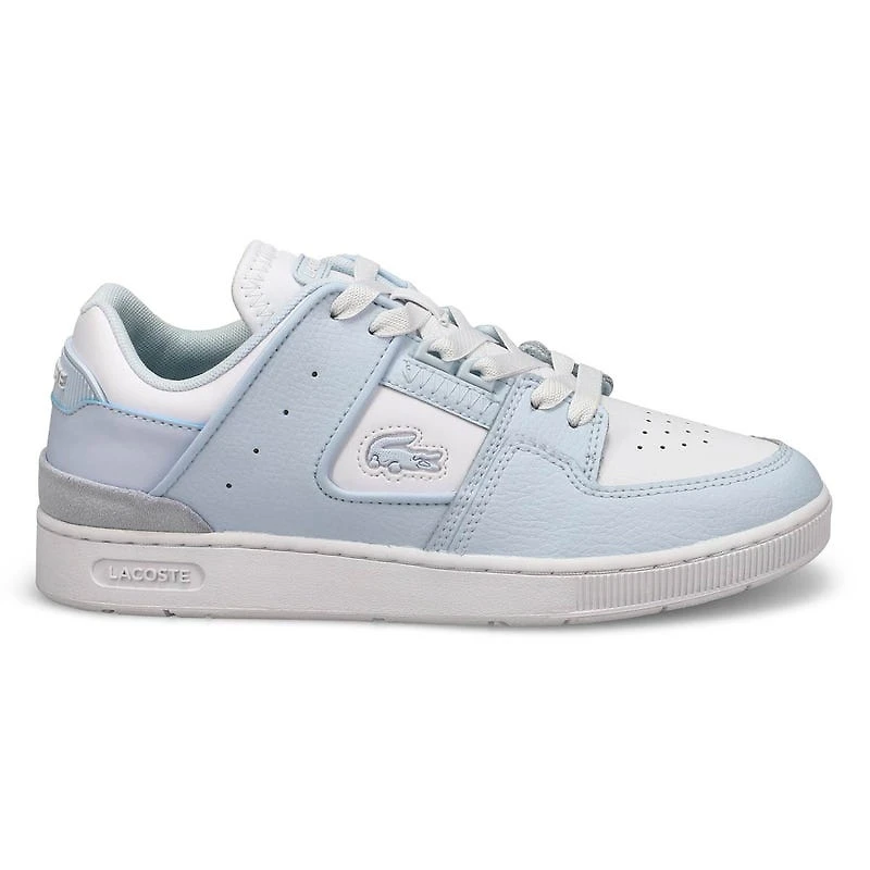 Women's Court Cage Leather Sneaker - White/White