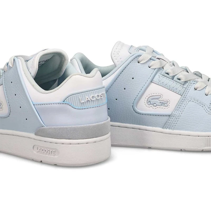 Women's Court Cage Leather Sneaker - White/White
