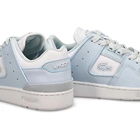 Women's Court Cage Leather Sneaker - White/White