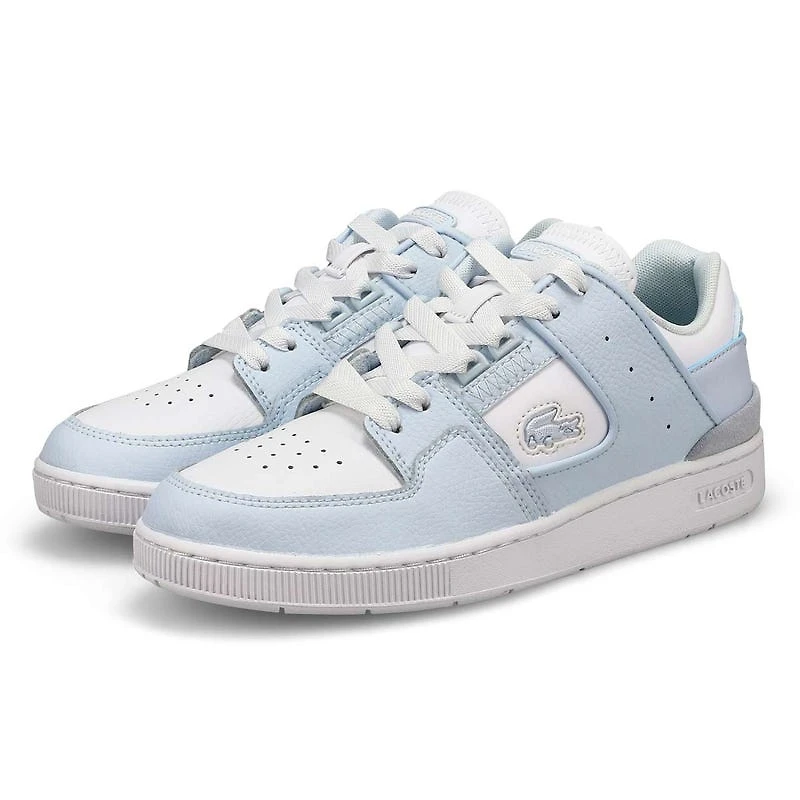 Women's Court Cage Leather Sneaker - White/White