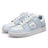 Women's Court Cage Leather Sneaker - White/White