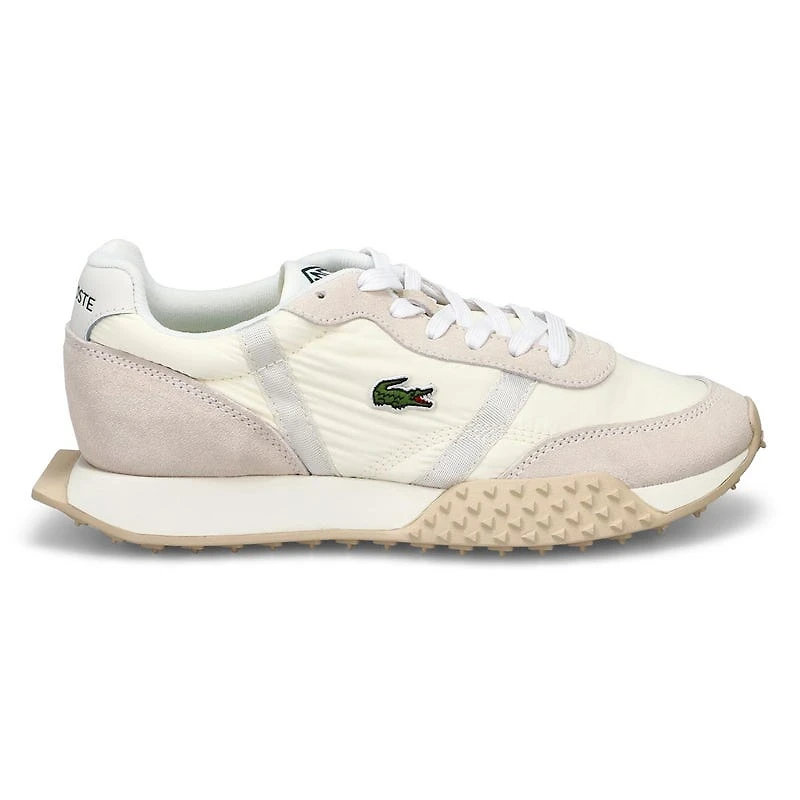 Baskets en cuir L-SPIN EVO, blanc cass, femmes