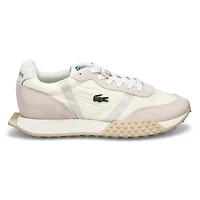 Baskets en cuir L-SPIN EVO, blanc cassé, femmes