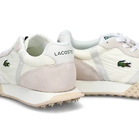 Baskets en cuir L-SPIN EVO, blanc cassé, femmes