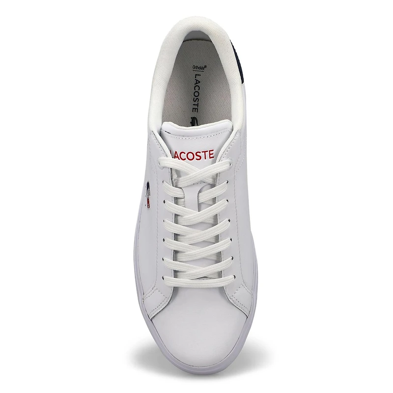 Men's Powercourt Lace Up Fashion Sneaker - White/N