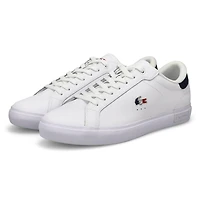 Men's Powercourt Lace Up Fashion Sneaker - White/N
