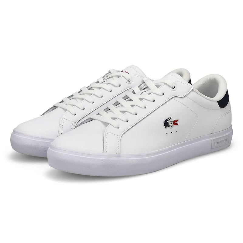 Men's Powercourt Lace Up Fashion Sneaker - White/N