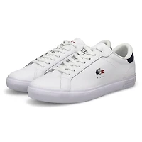 Men's Powercourt Lace Up Fashion Sneaker - White/N