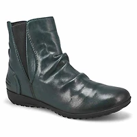 Women's Naly 66 Leather Ankle Boot - Petrol