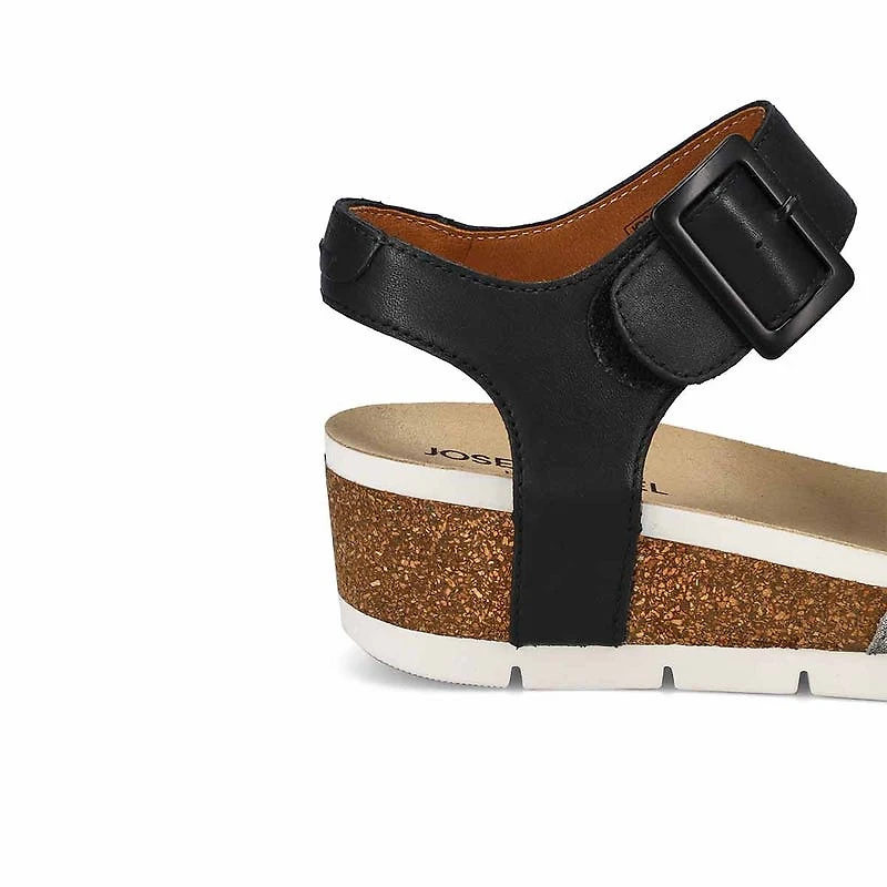 Women's  Quinn 02 Leather Wedge Sandal - Basalt Ko