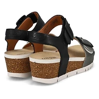 Women's  Quinn 02 Leather Wedge Sandal - Basalt Ko