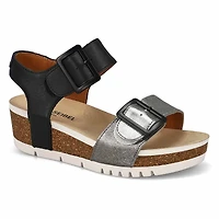 Women's  Quinn 02 Leather Wedge Sandal - Basalt Ko