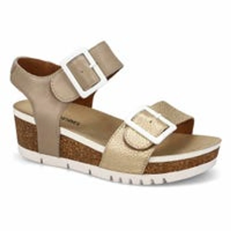 Women's  Quinn 02 Leather Wedge Sandal - Basalt Ko