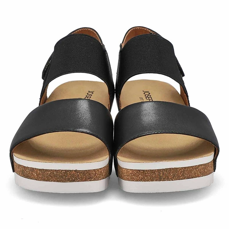 Women's Quinn 09 Casual Leather Sandal - Black