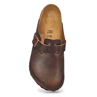 Sabot décontracté en cuir huilé BOSTON, noir, homm