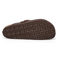 Sabot décontracté en cuir huilé BOSTON, noir, homm