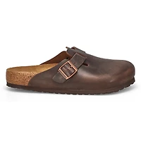 Sabot décontracté en cuir huilé BOSTON, noir, homm