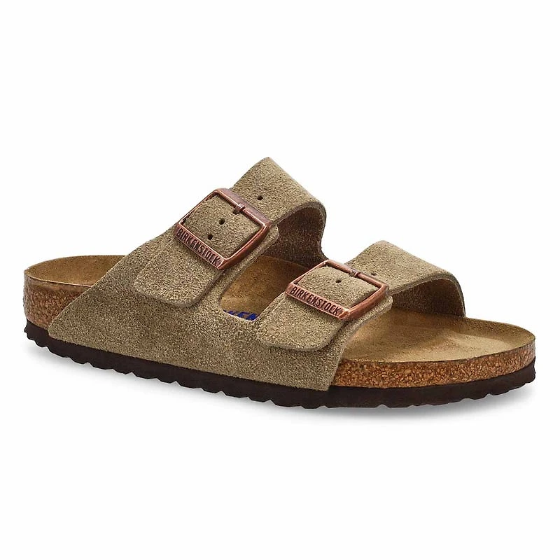 Womens  Arizona SF 2 Strap Narrow Sandal- Taupe