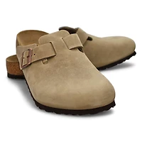 Sabot décontracté en cuir huilé BOSTON, tabac, hom