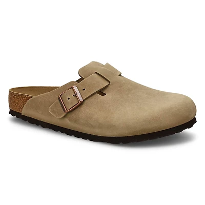 Sabot décontracté en cuir huilé BOSTON, tabac, hom