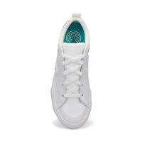 Boy's Pro Blaze Leather Sneaker - White/White