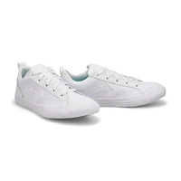 Boy's Pro Blaze Leather Sneaker - White/White