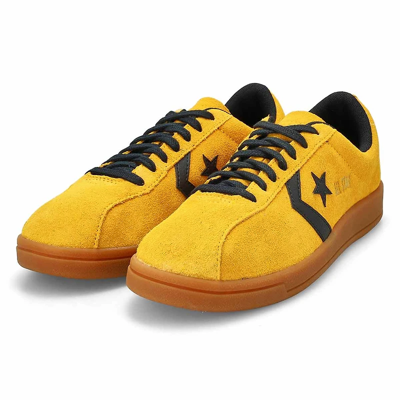 Men's Classic Trainer  Suede Sneaker - Yellow/Blac
