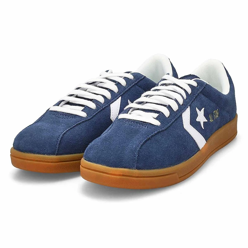 Men's Classic Trainer  Suede Sneaker - Yellow/Blac