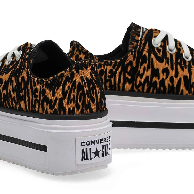 Baskets CHUCK TAYLOR ALL STAR LEOPARD DOUBLE STACK