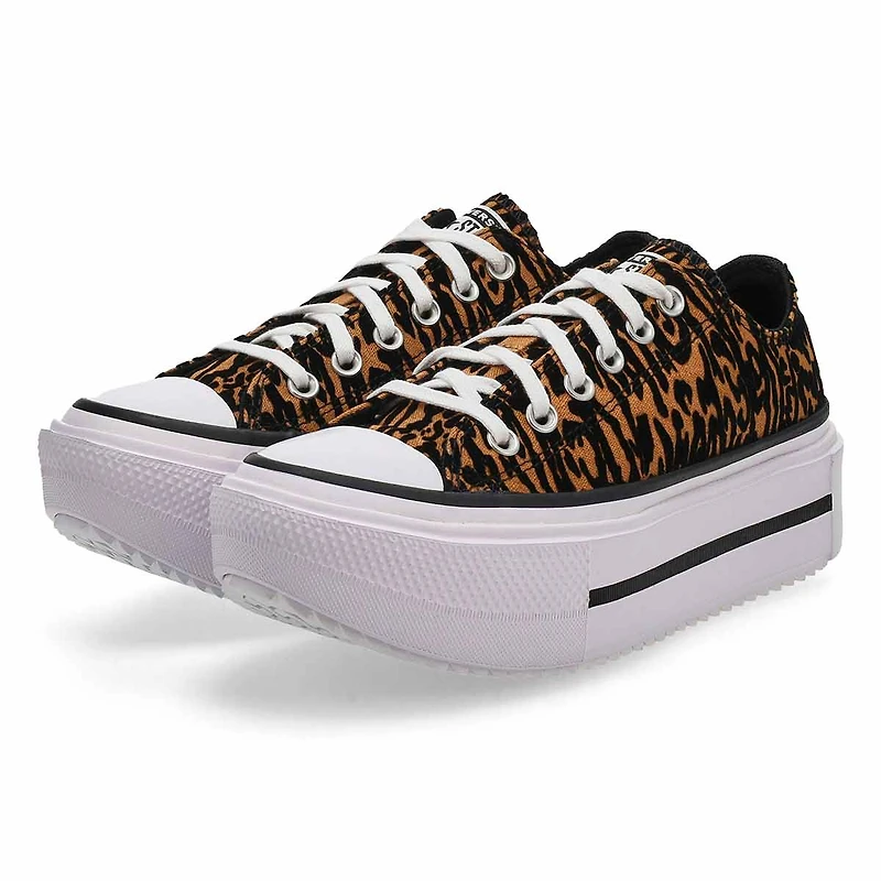 Baskets CHUCK TAYLOR ALL STAR LEOPARD DOUBLE STACK