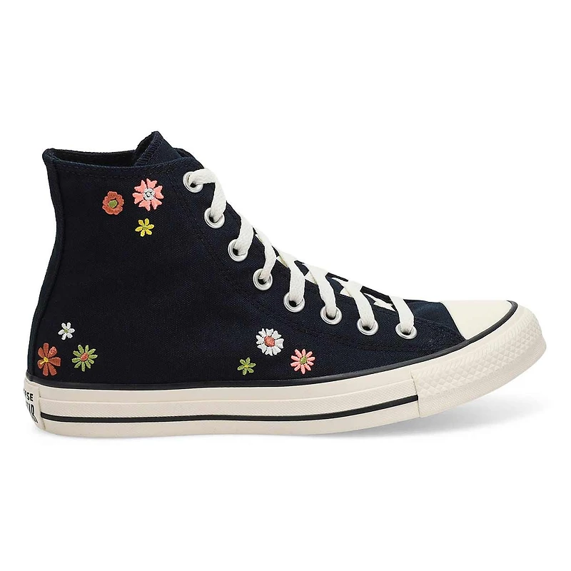 Women's CTAS Hi Top Embroidered Florals Sneaker