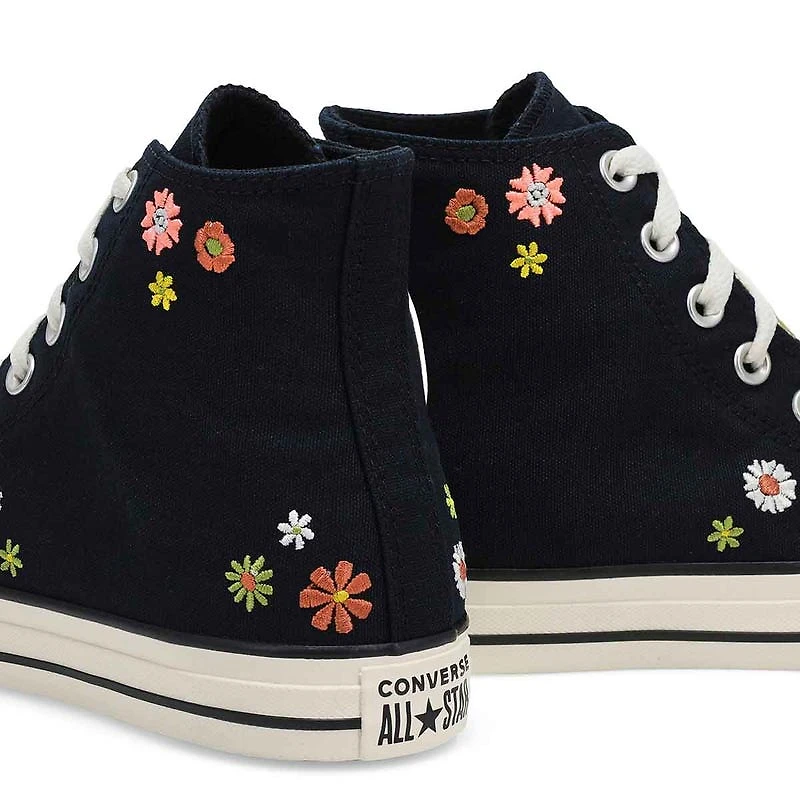 Women's CTAS Hi Top Embroidered Florals Sneaker