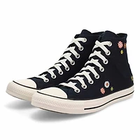 Basket haute CTAS EMBROIDERED FLORALS, noir, femme